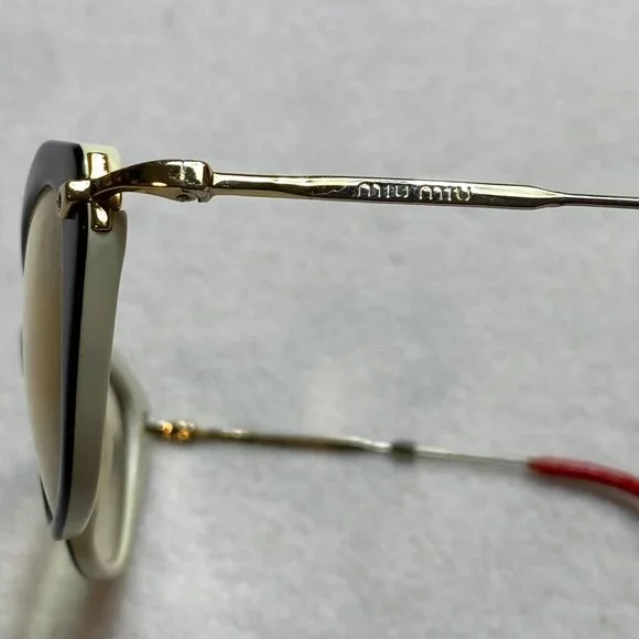 Miu Miu BP17678402 Eyeglasses Red Black Gold Cats Eye - Picture 14 of 16